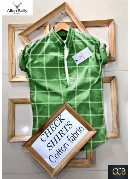 Green Colour Outluk Exclusive Stylish Cotton Check Casual Wear Shirt 02 